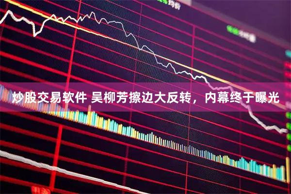 炒股交易软件 吴柳芳擦边大反转，内幕终于曝光